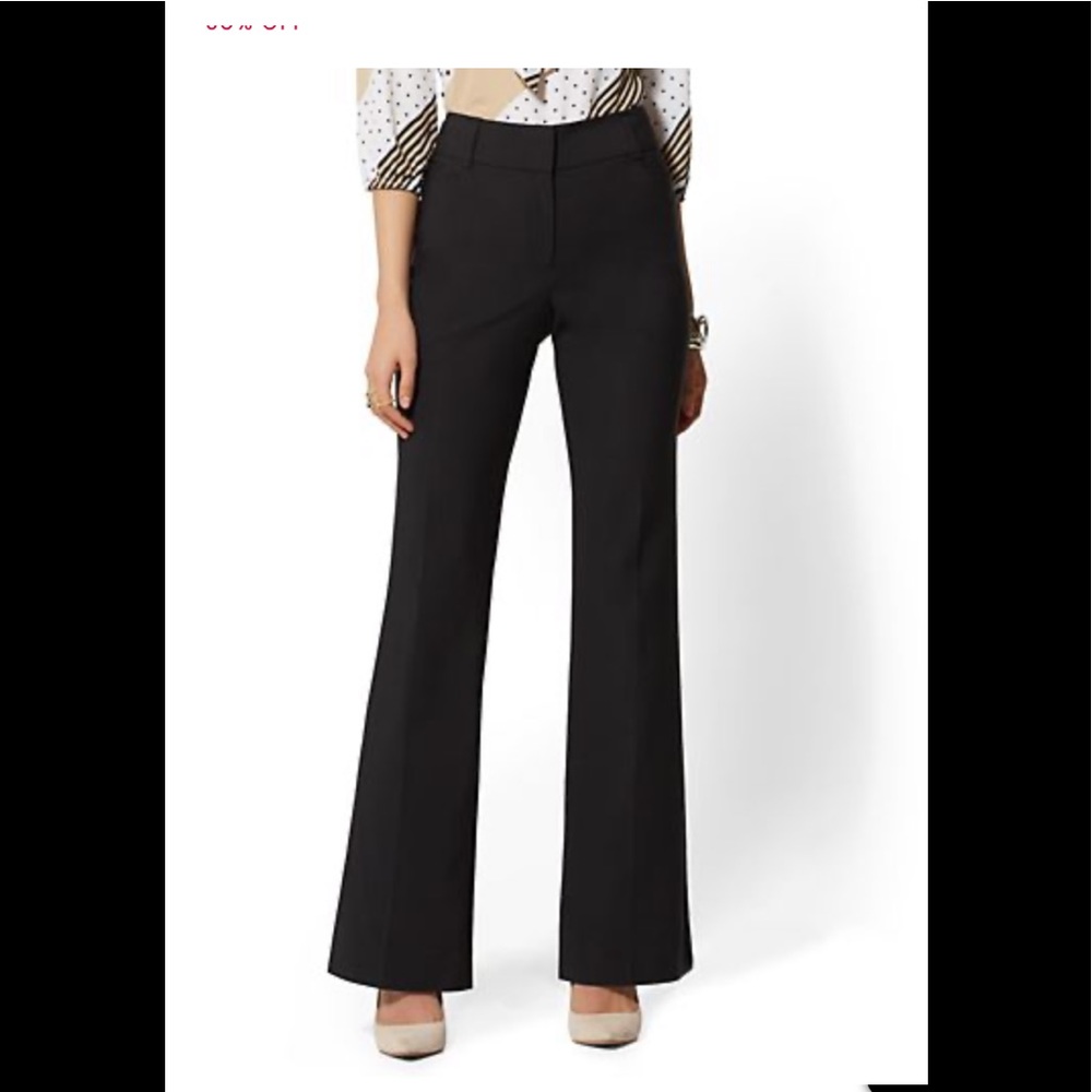 NEW!! Bootcut all season mid-rise black pants